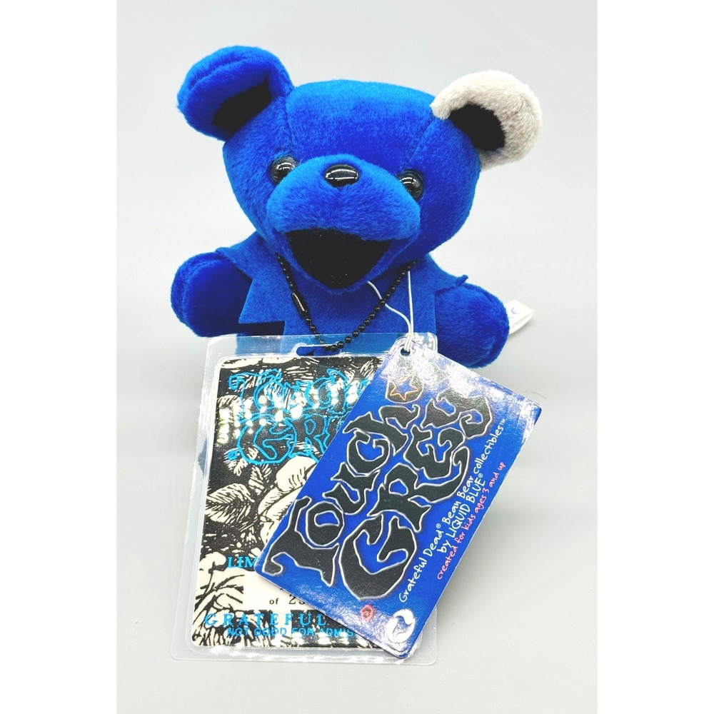 Liquid Blue Grateful Dead Bear Touch of Grey Blue Limited Edition Plush 7 inch‎